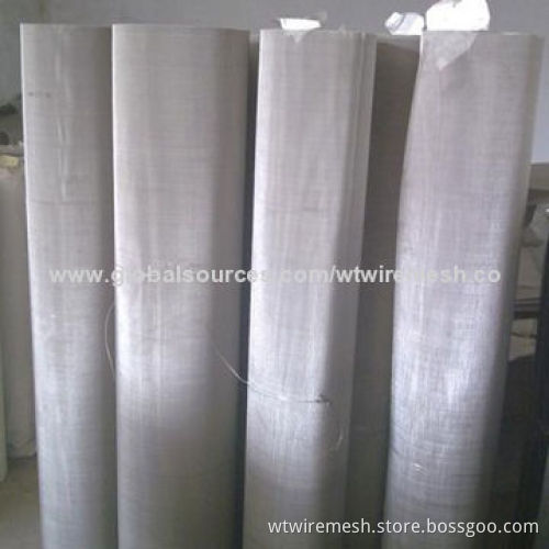 Plain weave SS304/316 stainless steel filter cloth, corrosion-resistant